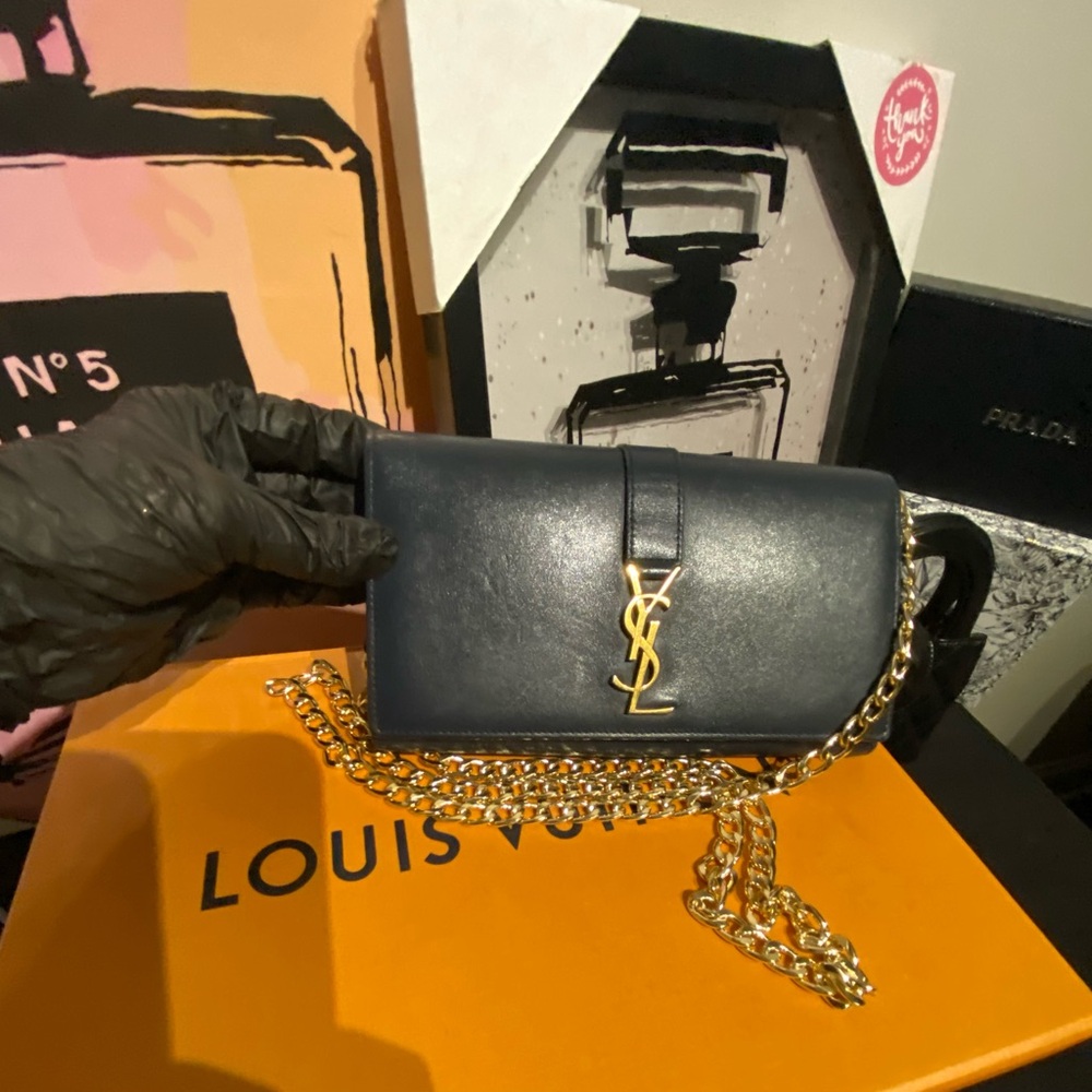 Saint Laurent YSL Monogram Large Flap Wallet w/COA - Picture 9 of 12